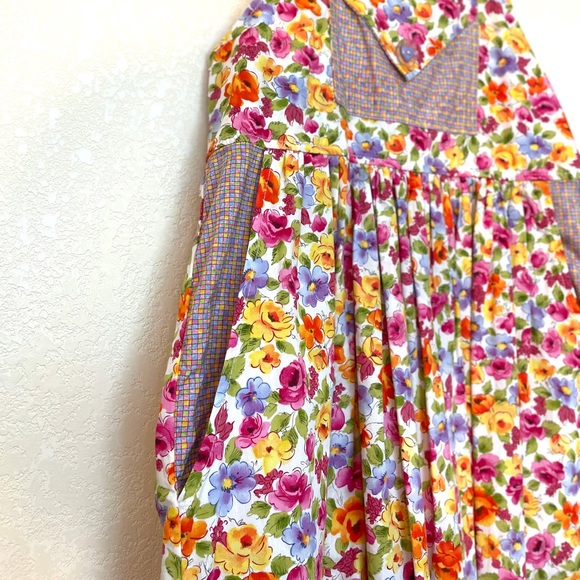 Dee’s Designs Dresses Handmade Dees Designs Floral Overall Maxi